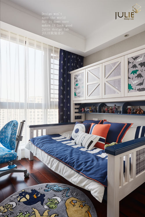 卧室3装修效果图简洁131平美式四居儿童房设计