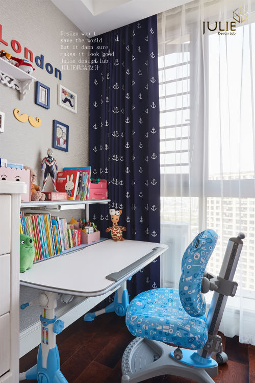 卧室书柜2装修效果图精致138平美式四居儿童房装饰