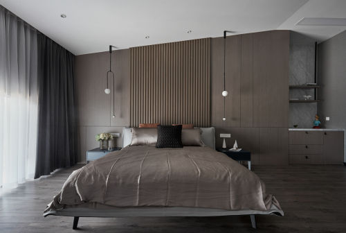 卧室床装修效果图华丽520平现代别墅卧室装修效
