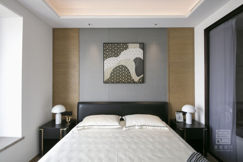 卧室床头柜装修效果图典雅426平现代别墅卧室装修案