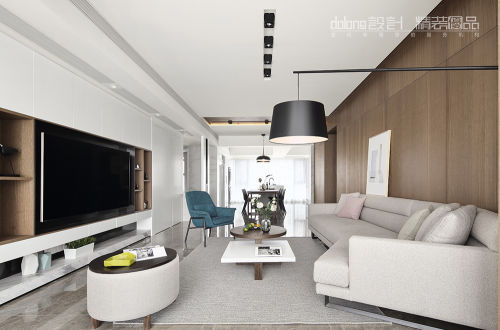 客厅电视背景墙10装修效果图现代小户型客厅沙发设计