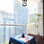 日式风格两居阳台设计图
