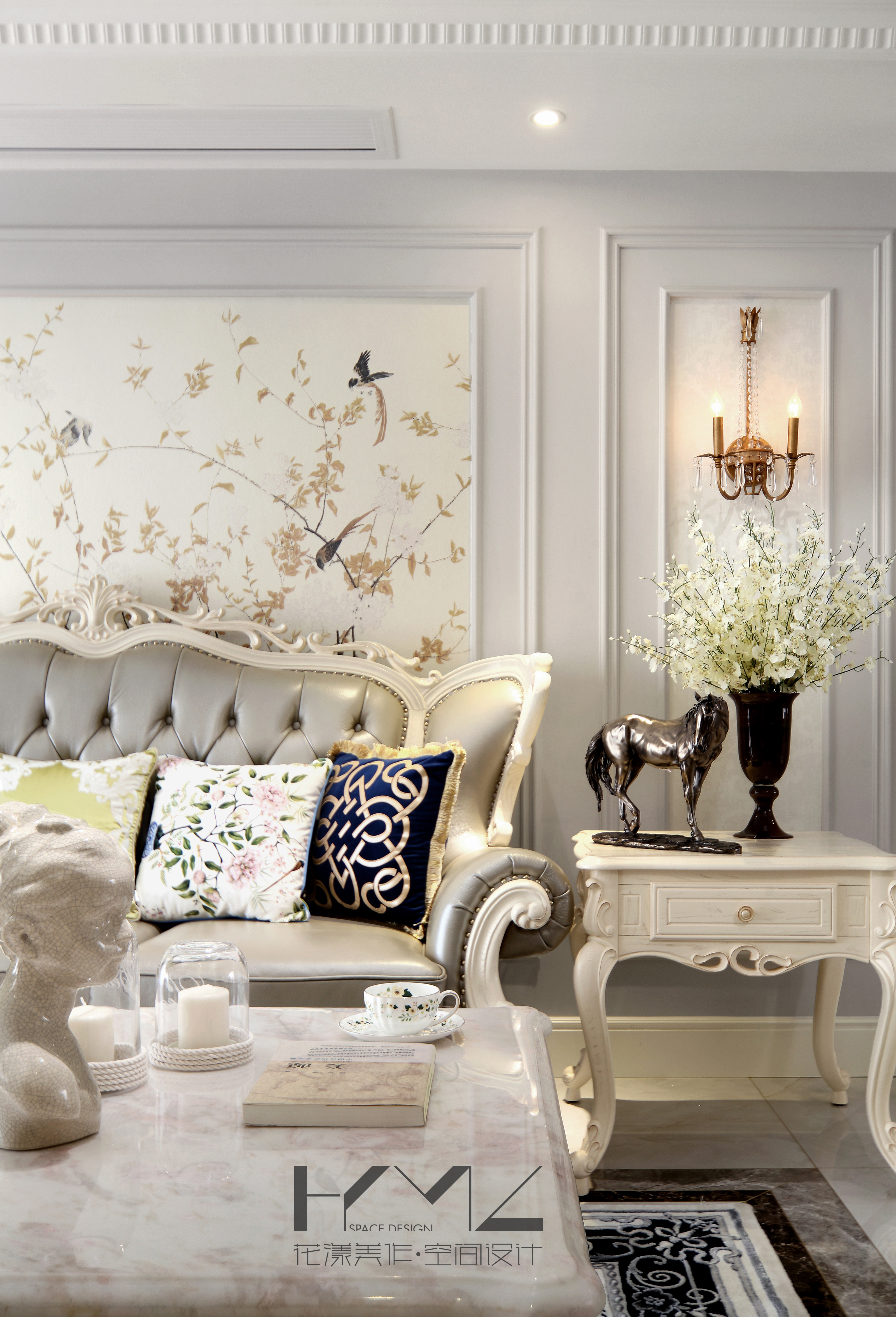 客厅窗帘装修效果图优美123平法式四居设计美图其他客厅设计图片赏析