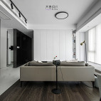 黑白现代客厅设计实景
