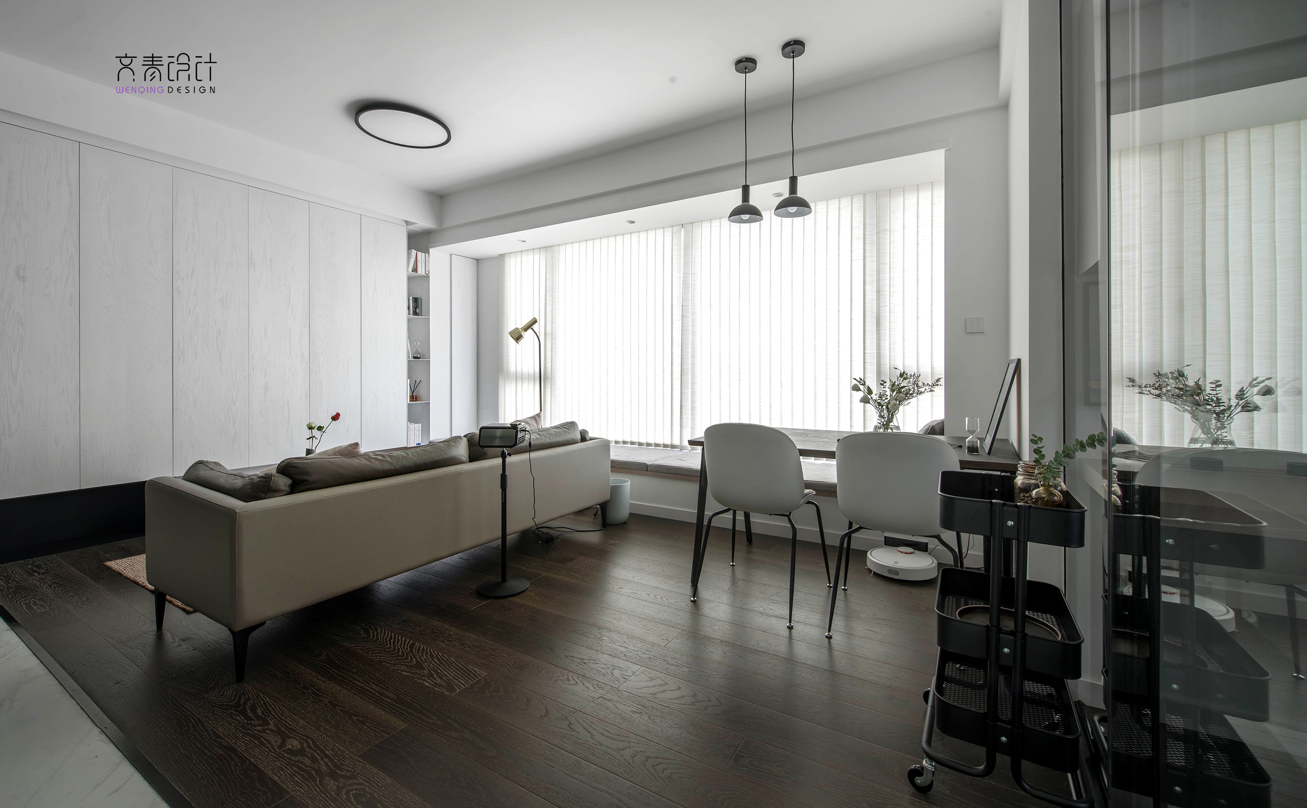 客厅木地板2装修效果图大气93平现代三居客厅设计案例现代简约客厅设计图片赏析