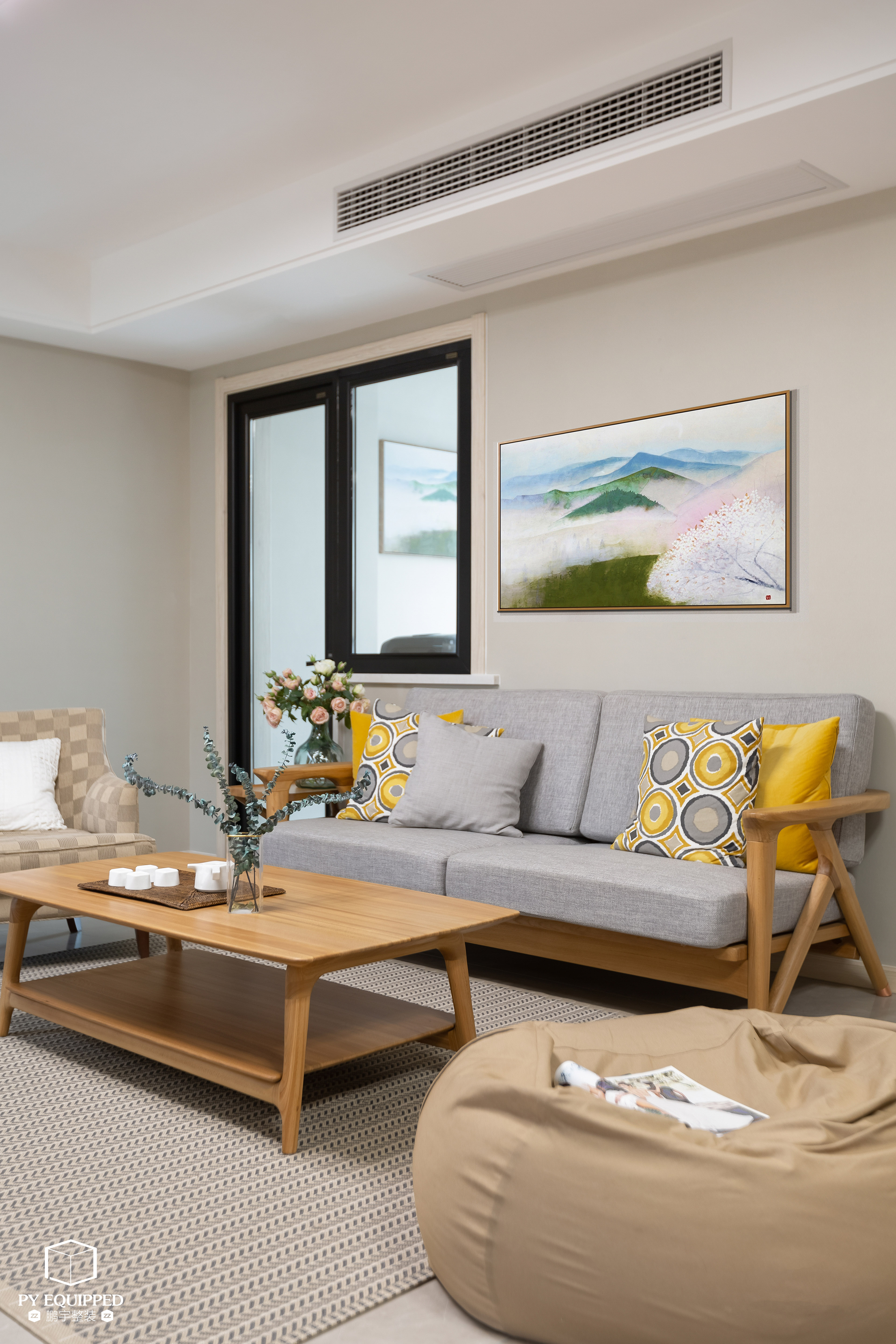 客厅沙发装修效果图精美115平日式三居客厅图片欣日式客厅设计图片赏析