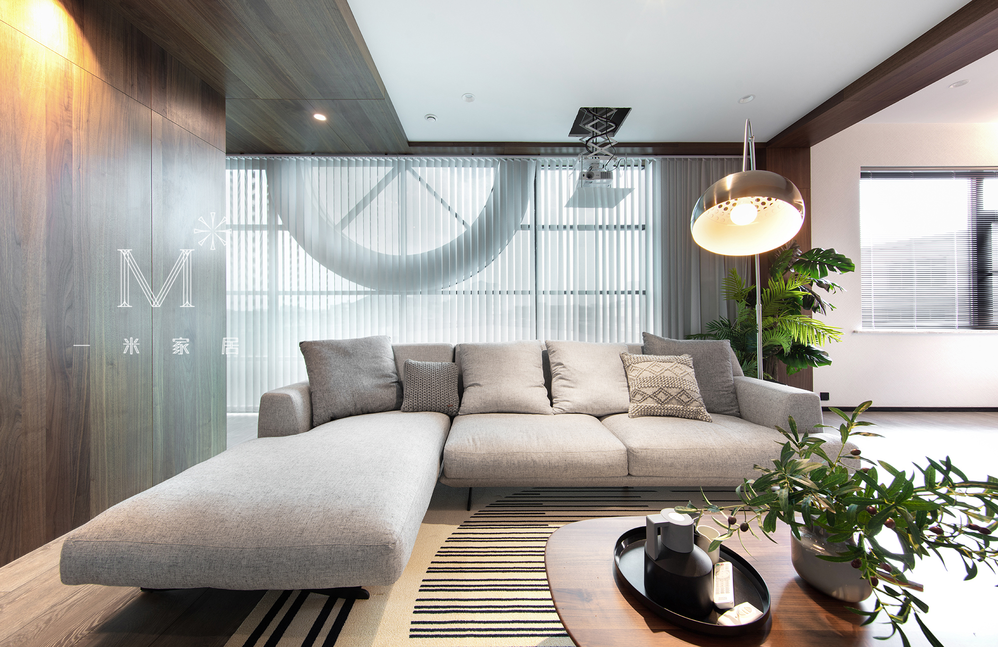 客厅沙发装修效果图质朴77平现代二居装修美图现代简约客厅设计图片赏析