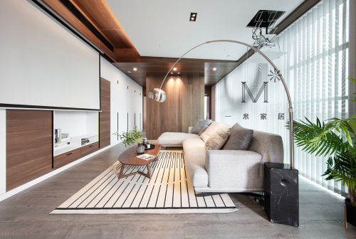 质朴140平现代二居客厅设计美图客厅沙发121-150m²二居现代简约家装装修案例效果图