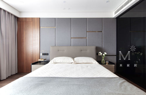 卧室床头柜装修效果图优美73平现代三居装修美图