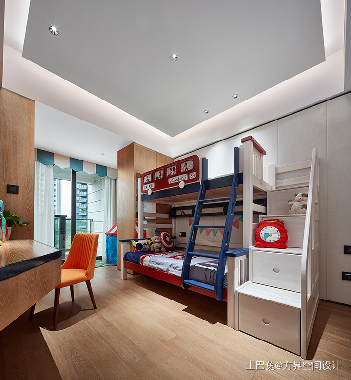 新中式素雅儿童房设计新中式卧室设计图片赏析