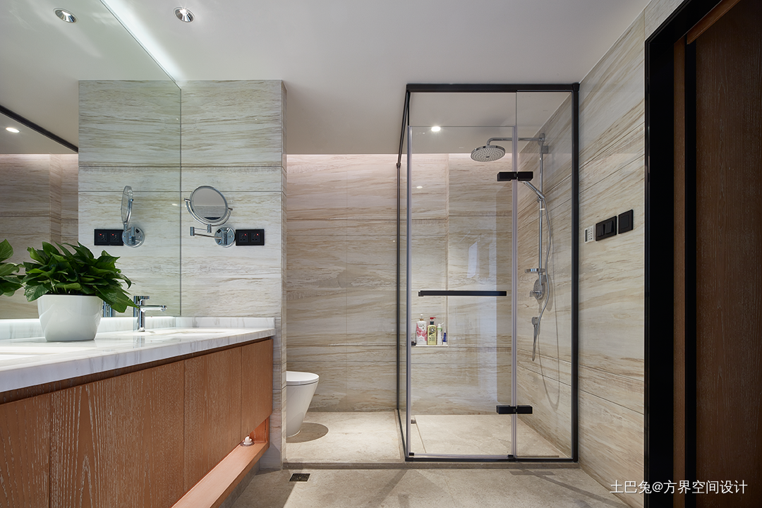 新中式素雅卫浴设计实景新中式卫生间设计图片赏析