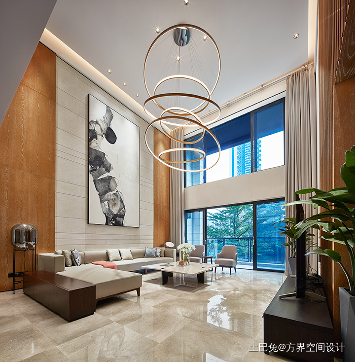新中式素雅客厅吊灯设计新中式客厅设计图片赏析