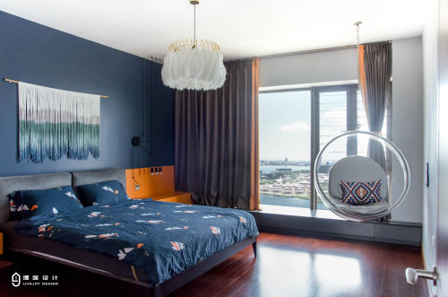 三居现代简约165㎡卧室装修图片