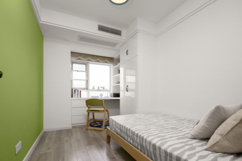 卧室木地板1装修效果图优美113平现代三居儿童房装修