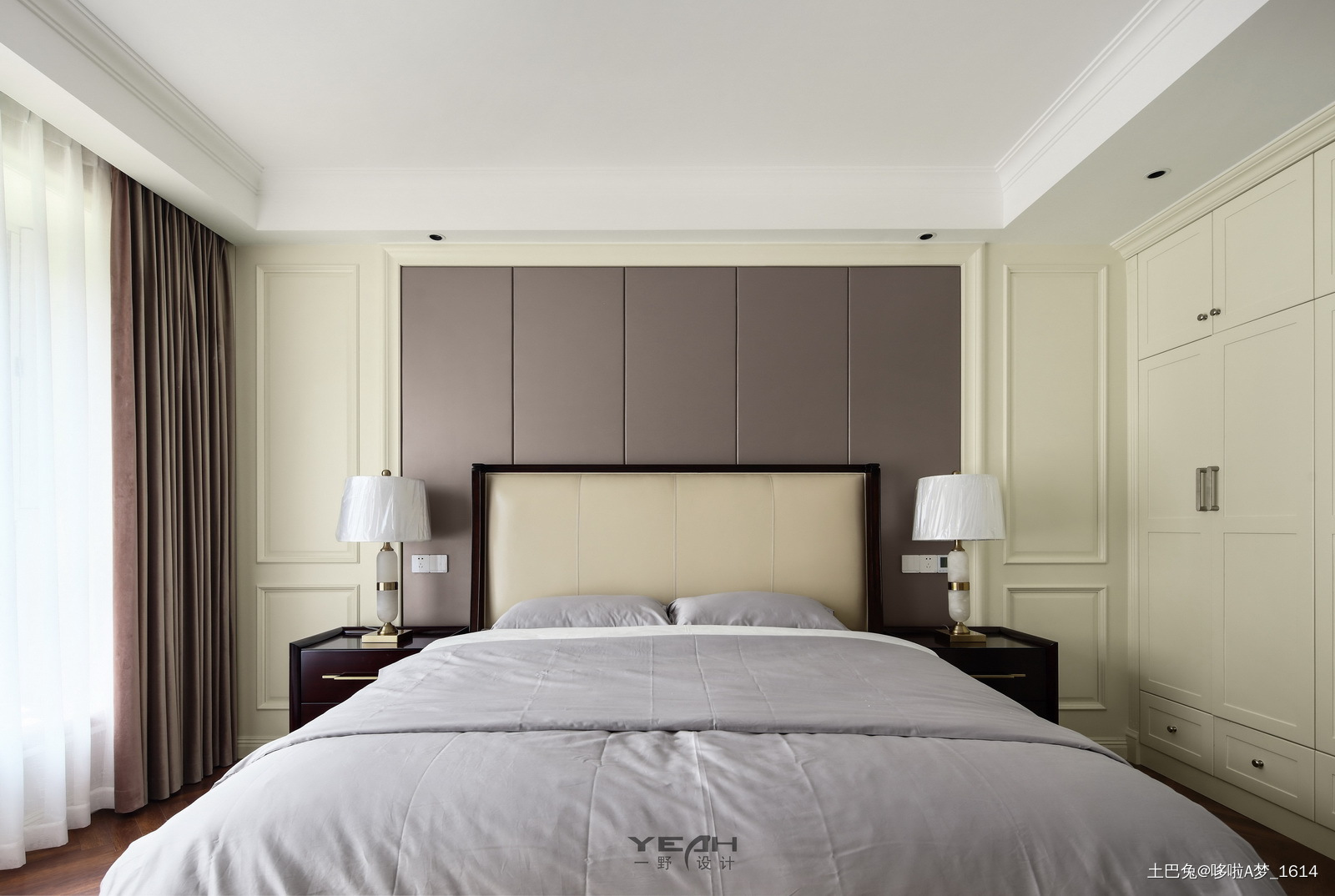 一野设计太公望191m²美式风格美式卧室设计图片赏析