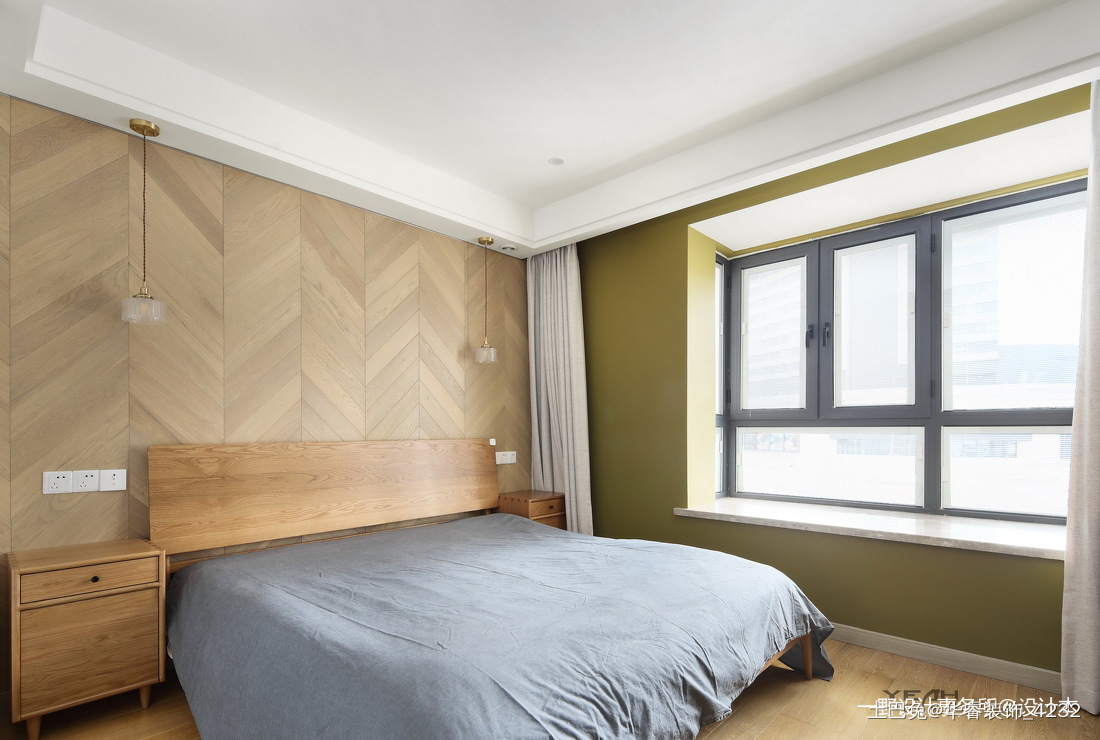 一野设计龙湖时代天街140m²日式风格日式卧室设计图片赏析