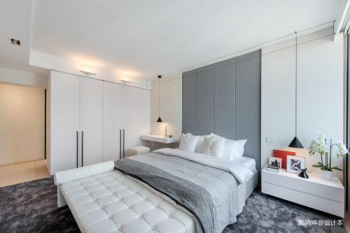 卧室床装修效果图温馨693平现代别墅卧室案例图