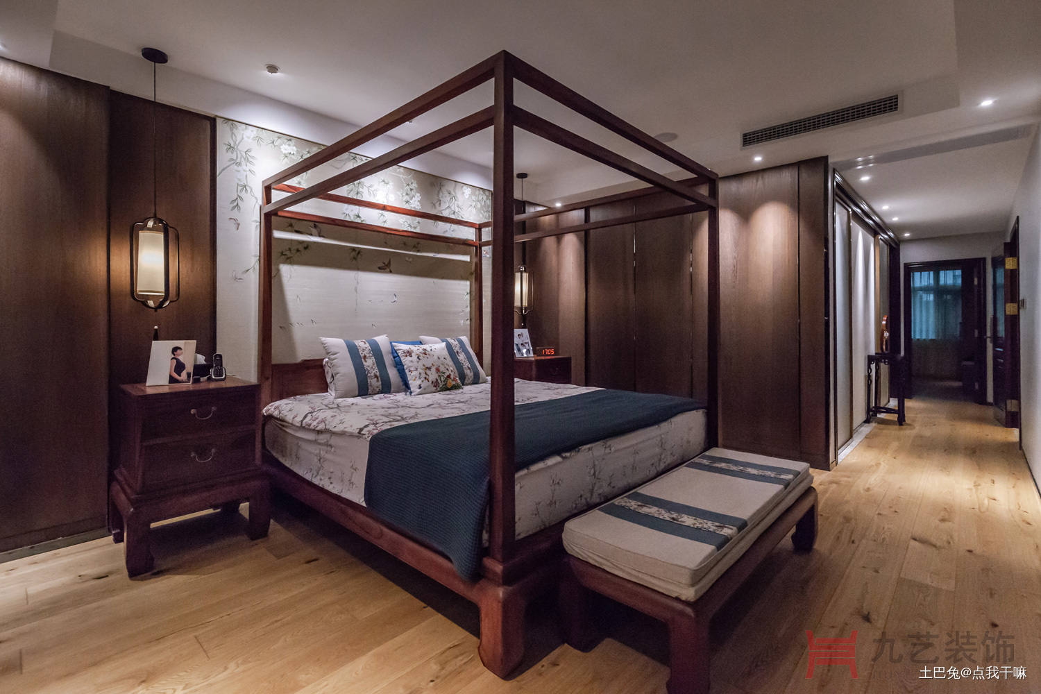 优雅中式主卧设计实景新中式卧室设计图片赏析