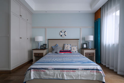 卧室衣柜装修效果图明亮412平美式别墅卧室装修美