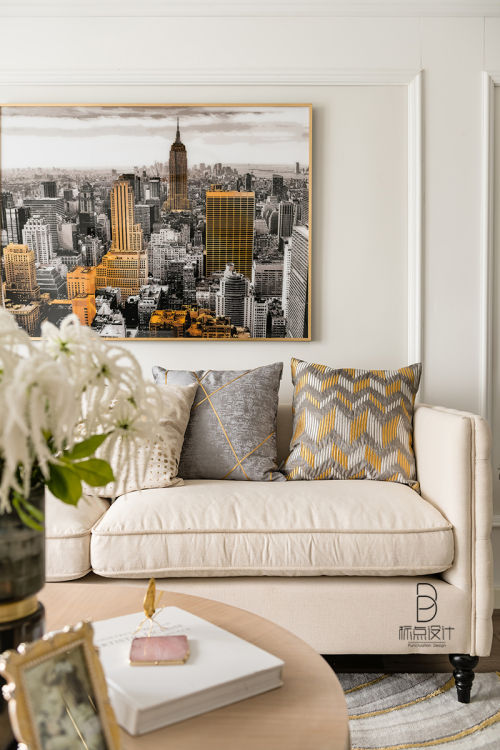 客厅沙发装修效果图精美105平美式四居客厅图片大