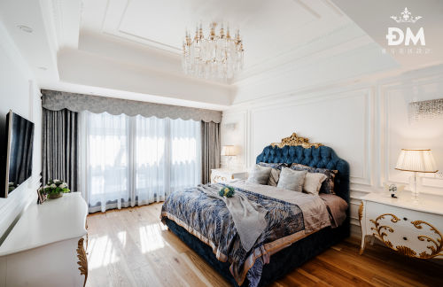 卧室窗帘2装修效果图600平复式住宅次卧设计图