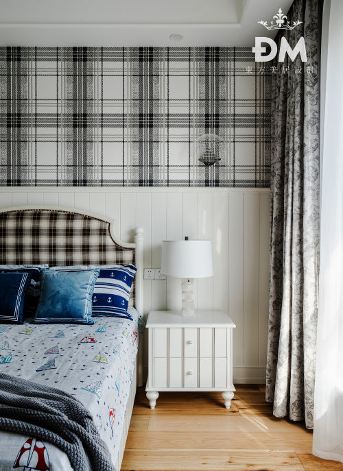600平复式住宅儿童房设计图片卧室床美式经典卧室设计图片赏析