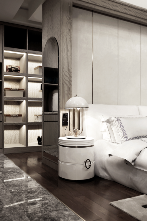 卧室木地板2装修效果图大气488平中式别墅卧室设计美