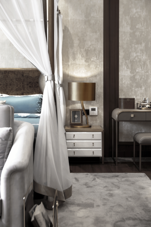 质朴464平中式别墅卧室装修美图卧室床中式现代卧室设计图片赏析
