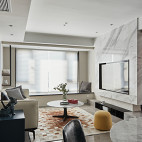 灰色系现代客厅实景图片