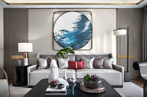 客厅沙发2装修效果图精致327平中式样板间客厅设计