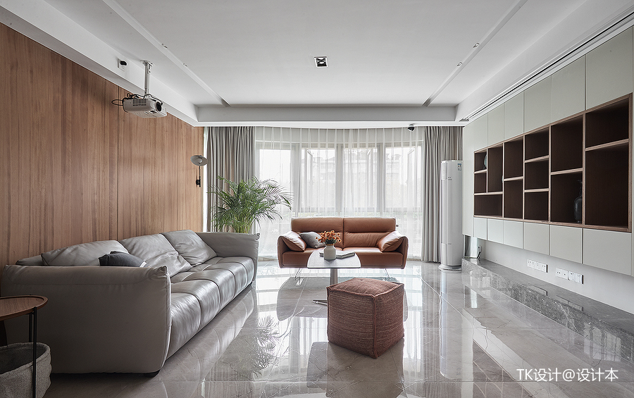 客厅沙发1装修效果图精致82平简约三居客厅设计效果现代简约客厅设计图片赏析