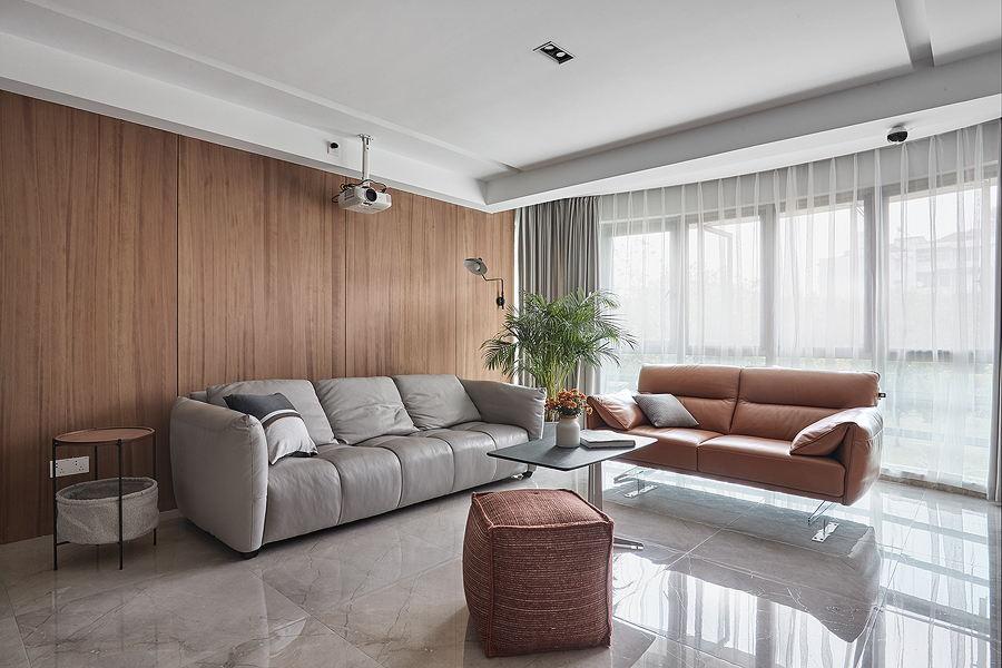 客厅沙发2装修效果图精致127平简约三居客厅实景图现代简约客厅设计图片赏析