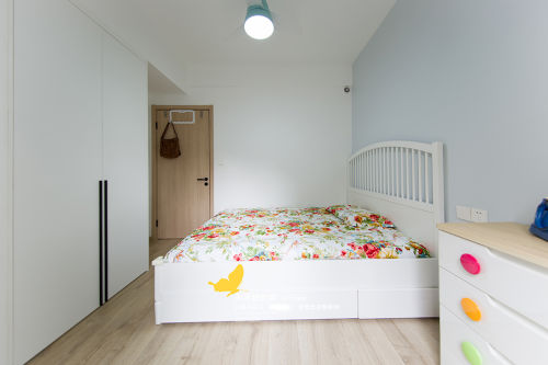 卧室衣柜装修效果图精美103平北欧三居儿童房装修