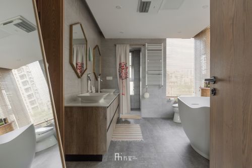 卫生间装修效果图浪漫85平现代三居卫生间装潢图