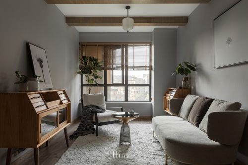 客厅沙发装修效果图精美118平现代三居休闲区装饰