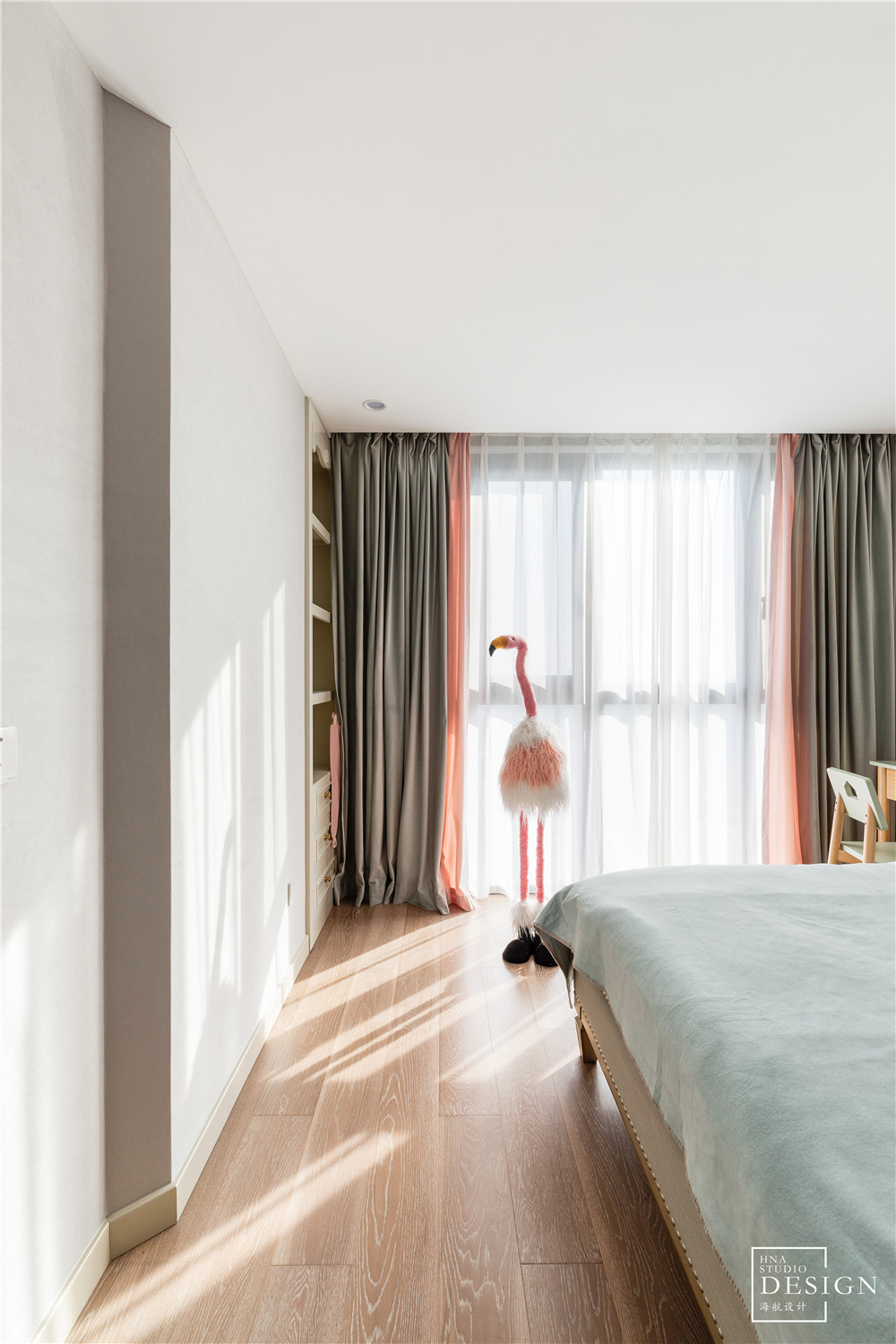 卧室窗帘2装修效果图简单轻奢美式儿童房实景图美式卧室设计图片赏析
