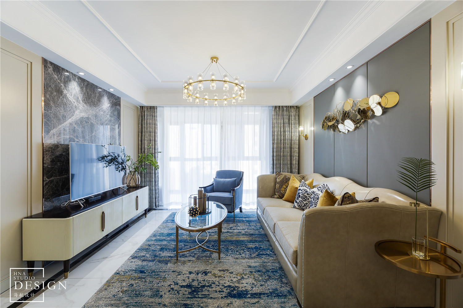 客厅窗帘装修效果图简单轻奢美式客厅吊灯设计图美式客厅设计图片赏析