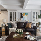美式复式客厅沙发图片
