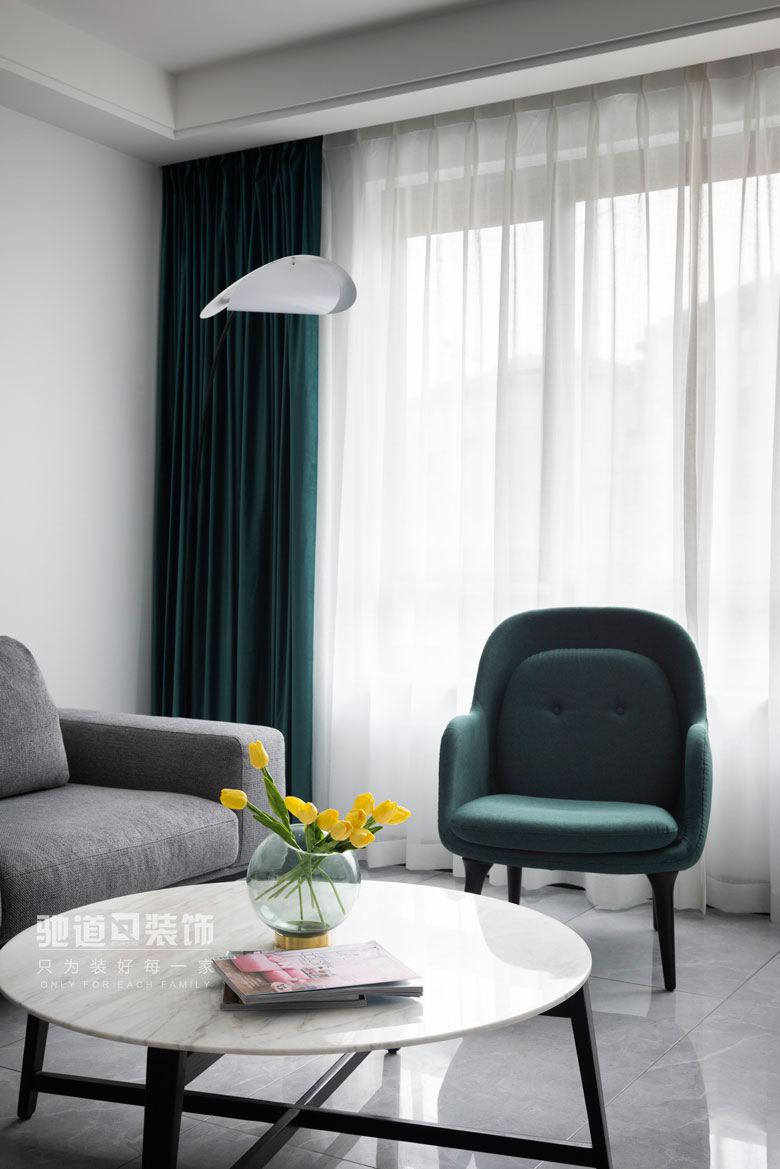 客厅窗帘装修效果图优雅137平现代四居客厅效果图现代简约客厅设计图片赏析