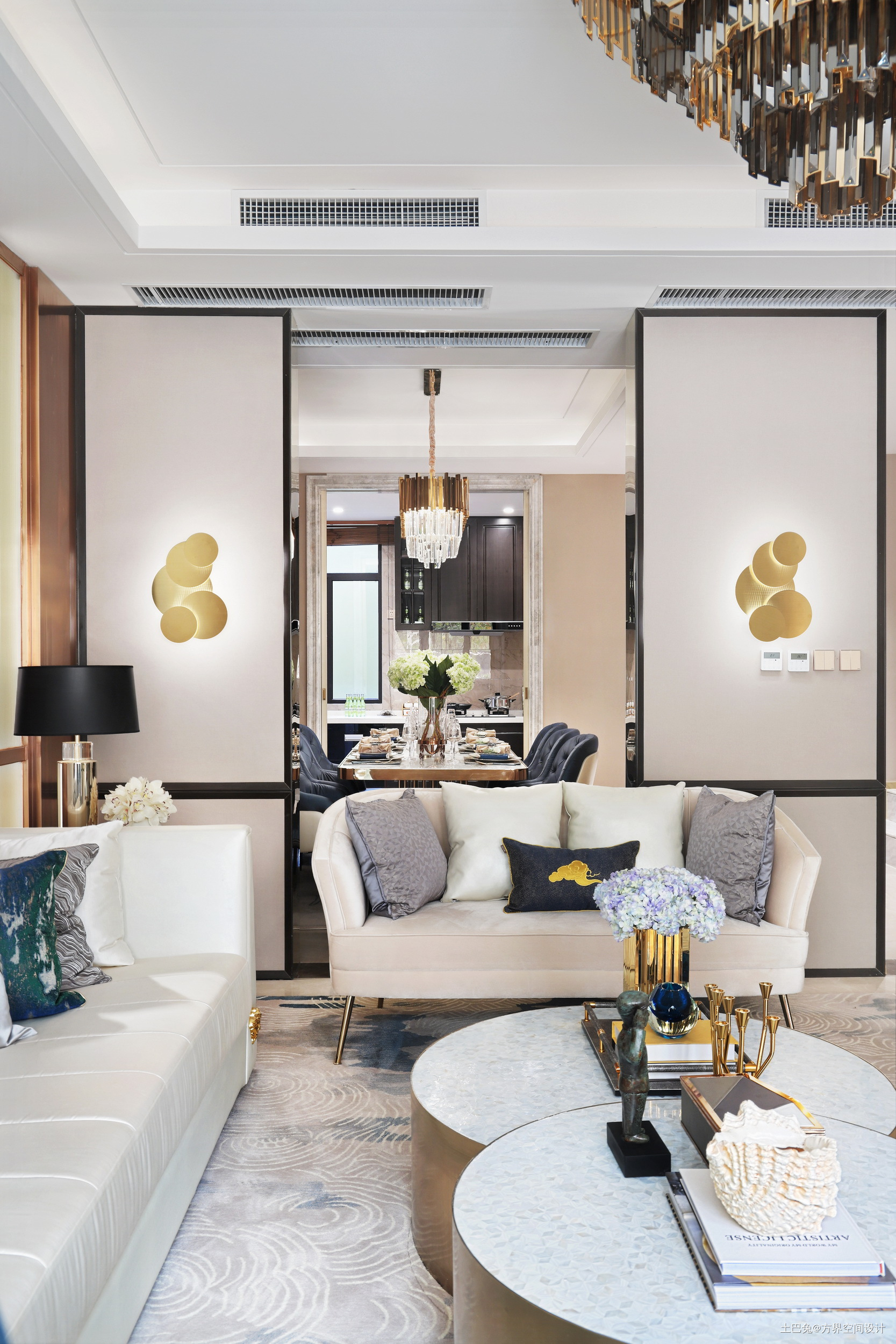 现代样板房客厅沙发图北欧风客厅设计图片赏析