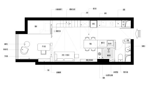 客厅装修效果图华丽60平现代小户型客厅效果图60m²以下一居现代简约家装装修案例效果图