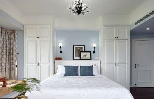 卧室床装修效果图华丽115平美式三居卧室设计案