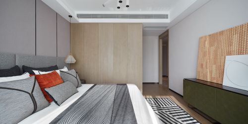 卧室床装修效果图质朴960平现代别墅卧室设计效