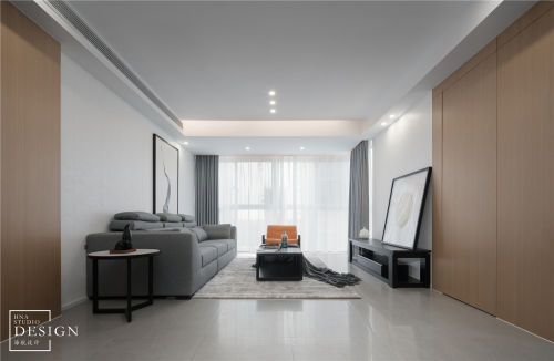 客厅沙发1装修效果图极简空间现代客厅实景图片