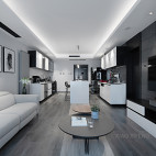高品质现代客厅设计实景图