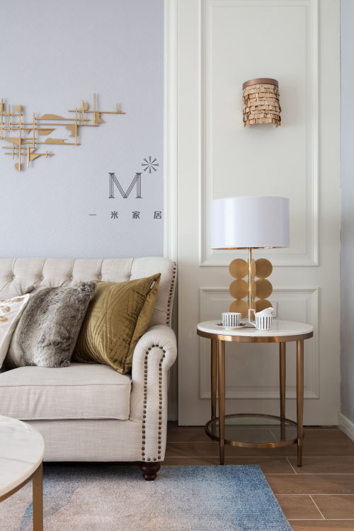 客厅沙发装修效果图155㎡现代美式客厅床头灯图
