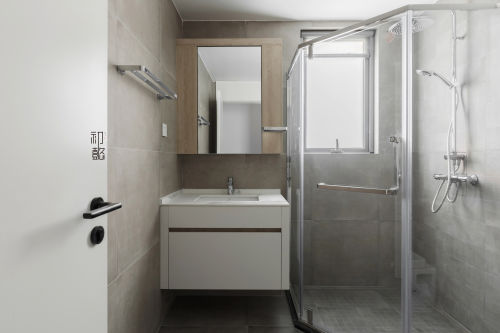 卫生间洗漱台2装修效果图华丽82平现代二居卫生间装潢图