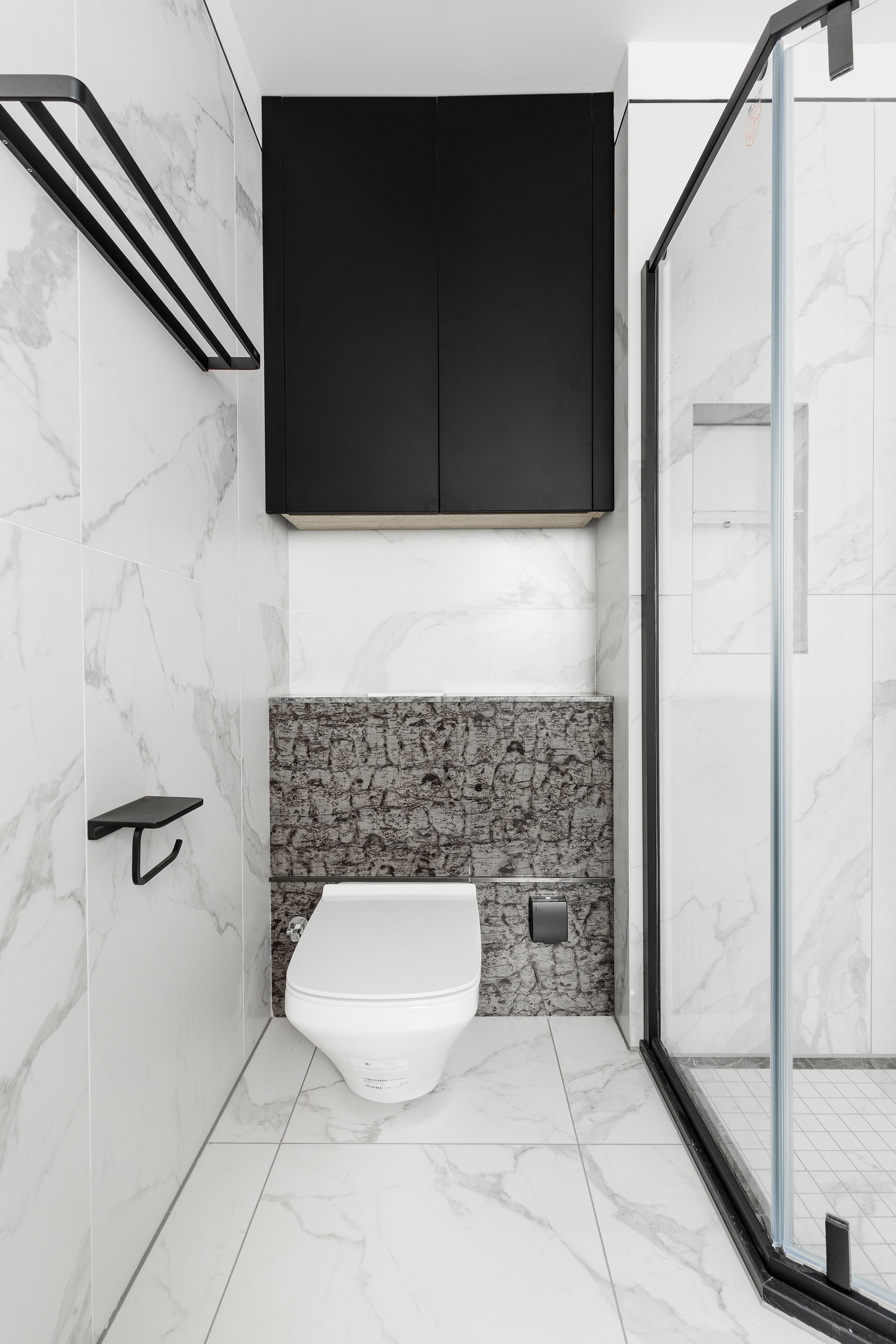 卫生间瓷砖装修效果图优雅87平现代二居卫生间装修设现代简约卫生间设计图片赏析