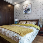 木色中式卧室设计图