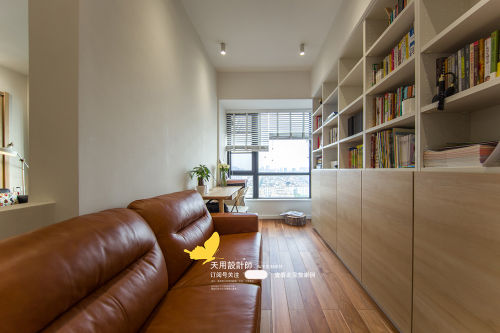 功能区木地板1装修效果图精美54平日式二居书房设计图